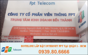 Lắp mạng FPT phường Sài Gòn, Tân Định, Bến Thành và Cầu Ông Lãnh