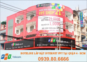 Lắp mạng FPT phường Xóm Chiếu, Khánh Hội và Vĩnh Hội